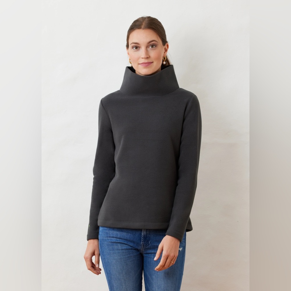 Dudley Stephens Greenpoint Turtleck Steel Grey Vello Fleece